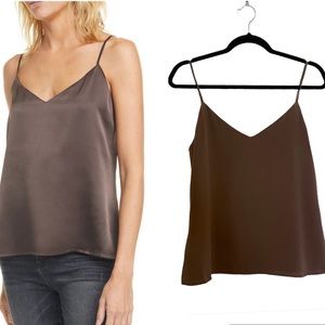 L’AGENCE Jane Silk V-Neck Cami Tank NWT